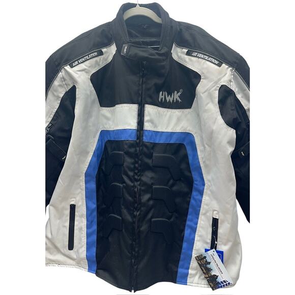 HWK Motorcycle Jacket Riding 5XL Motorbike CE Armored Breathable w/Lining NWT - Picture 6 of 16